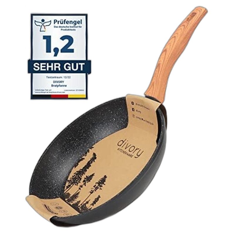 Divory Bratpfanne Helles Holz 28 Cm